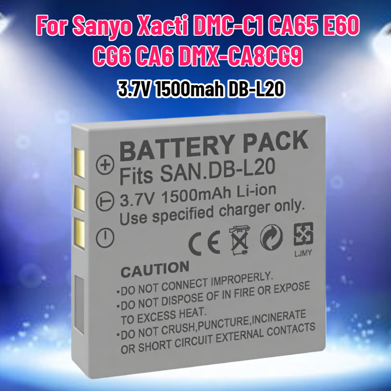 Drone Cinematic - 3.7V 1500mAh DB-L20 batterij voor Sanyo