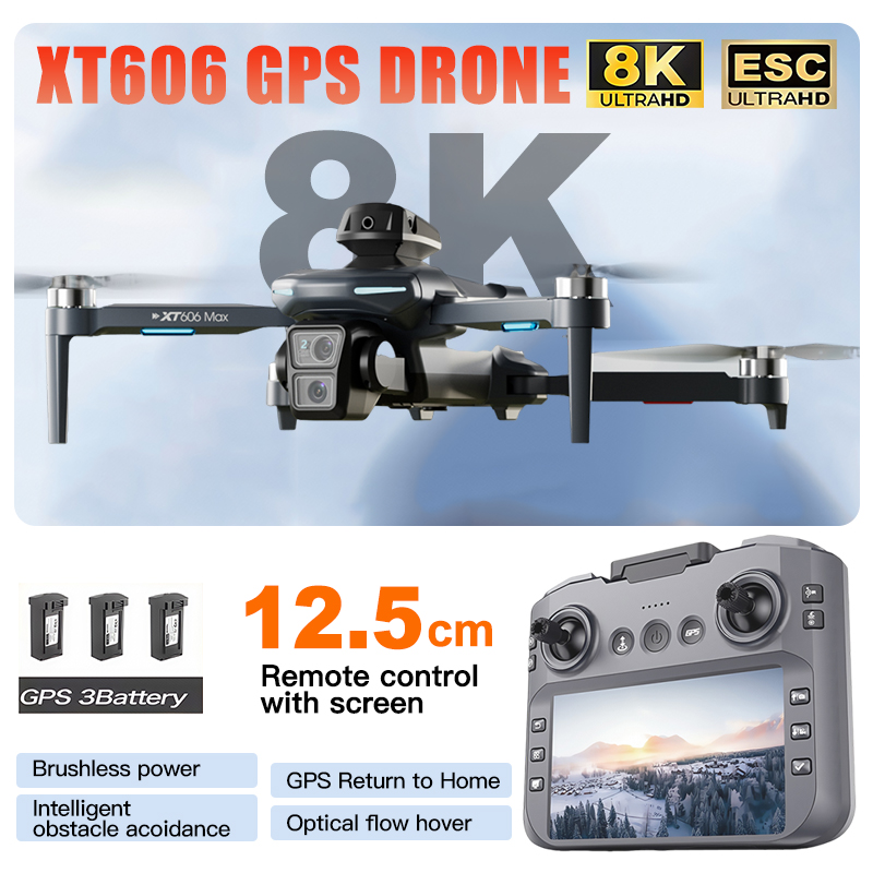 XT606 MAX 3 batterij Drone 4k  - Drone Photogrammetry recensie en prijs