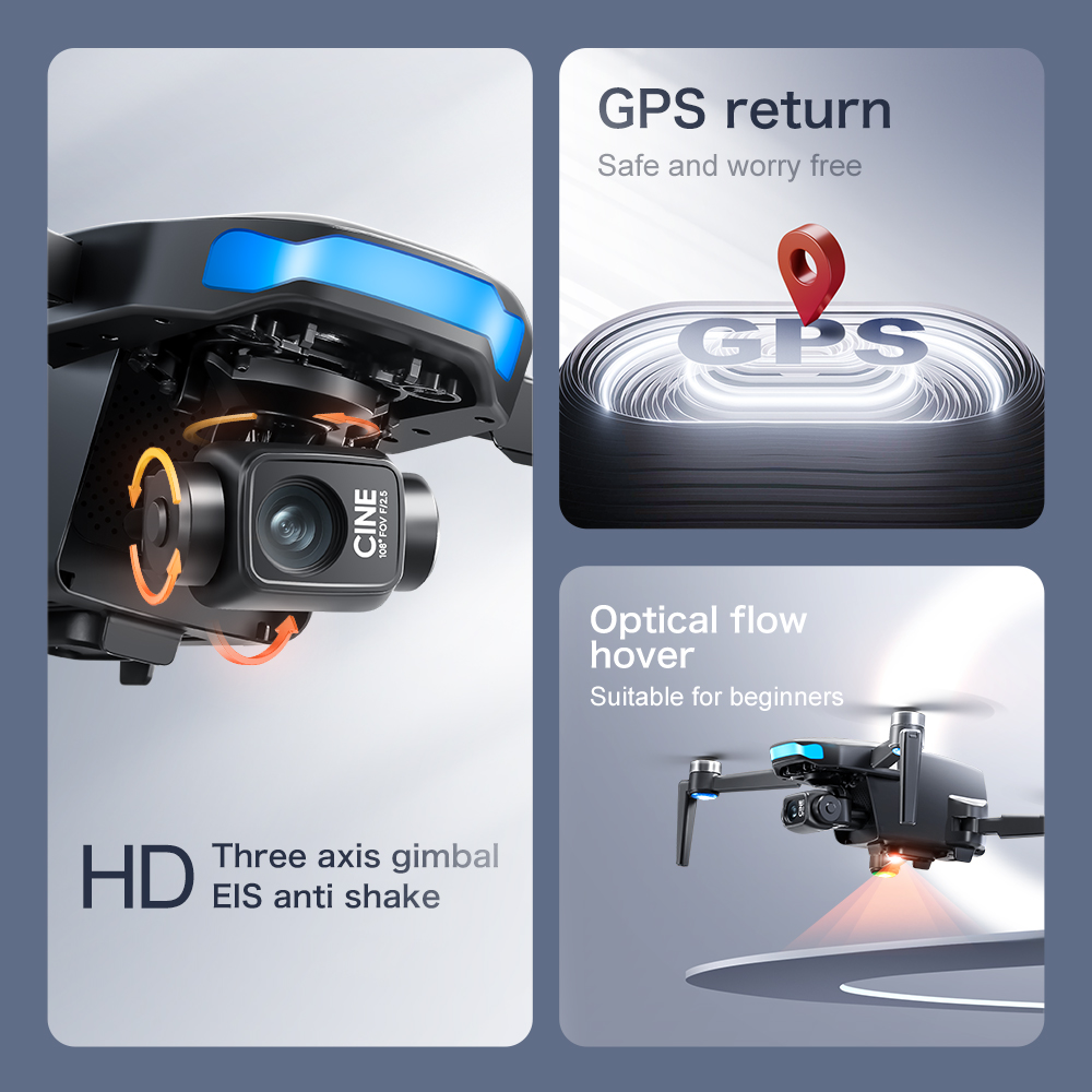 Originele S-X1 GPS Drone 8KHD  - Drone Multispectral recensie en prijs